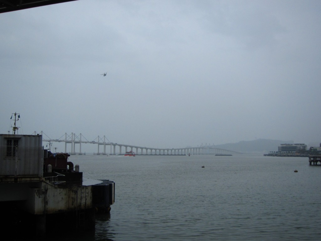 On a wet, wet day we went on a trip to Macau.