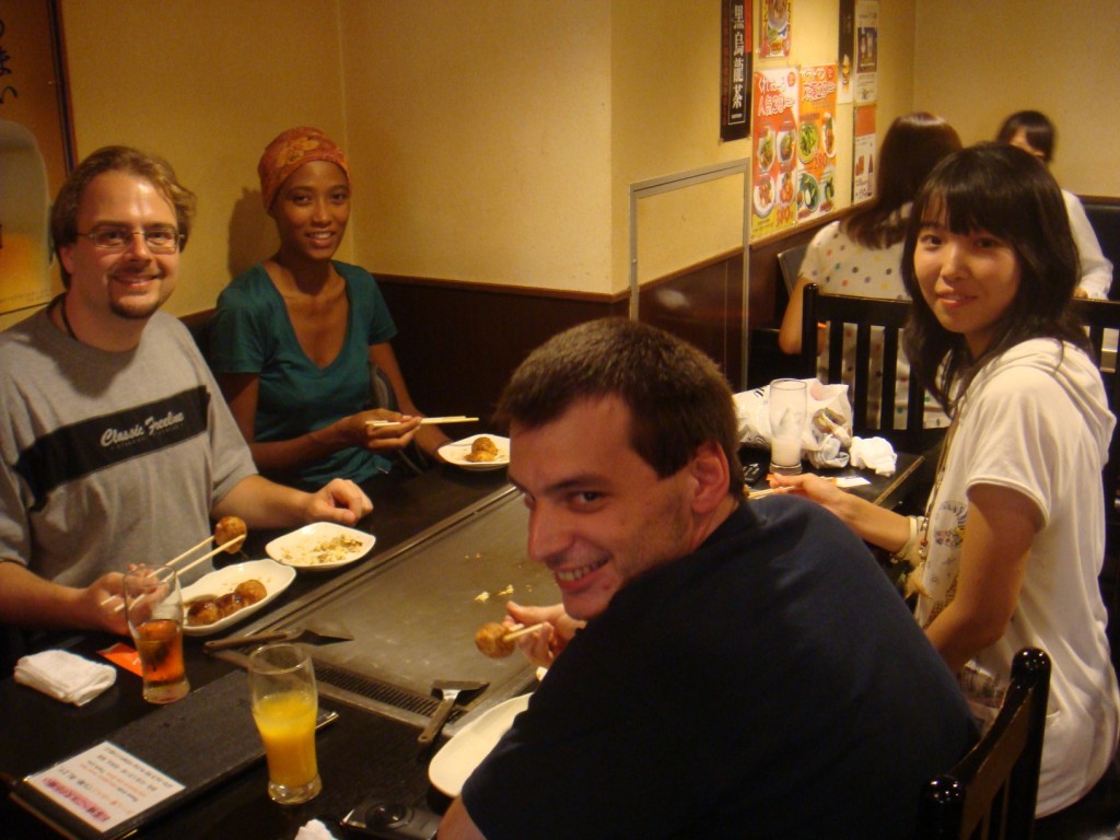 Our first meal in Japan. [2010/09/16 - Osaka/Creo-Ru]
